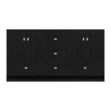 Strasser Woodenwork 12-021 - 60 X 18 X 32 Montlake Vanity Tiered Miter Midnight Oak Db