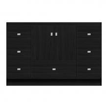 Strasser Woodenwork 12-023 - 48 X 18 X 32 Montlake Vanity Tiered Miter Midnight Oak Sb