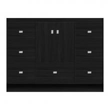 Strasser Woodenwork 12-024 - 42 X 21 X 32 Montlake Vanity Tiered Miter Midnight Oak Sb