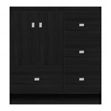 Strasser Woodenwork 12-030 - 30 X 21 X 32 Montlake Vanity Tiered Miter Midnight Oak Rh