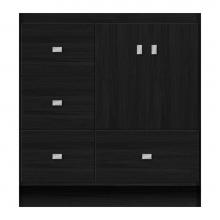 Strasser Woodenwork 12-032 - 30 X 18 X 32 Montlake Vanity Tiered Miter Midnight Oak Lh