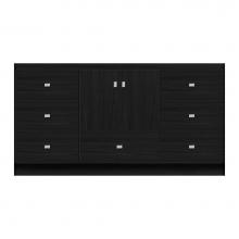 Strasser Woodenwork 12-047 - 60 X 18 X 32 Montlake Vanity Tiered Miter Midnight Oak Sb