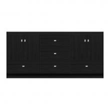 Strasser Woodenwork 12-093 - 72 X 18 X 34.5 Montlake Vanity Tiered Miter Midnight Oak Db