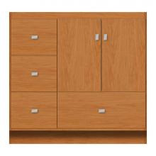 Strasser Woodenwork 12-301 - 36 X 18 X 34.5 Montlake Vanity Tiered Miter Nat Cherry Lh