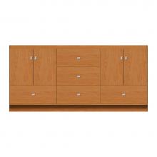 Strasser Woodenwork 12-372 - 72 X 21 X 34.5 Montlake Vanity Tiered Miter Nat Cherry Db