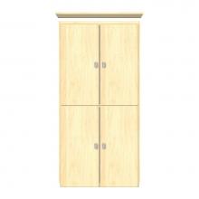 Strasser Woodenwork 12-412 - 24 X 21 X 48 Montlake Linen Upper Tiered Miter Nat Maple