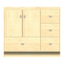 Strasser Woodenwork 12-427 - 36 X 18 X 32 Montlake Vanity Tiered Miter Nat Maple Rh
