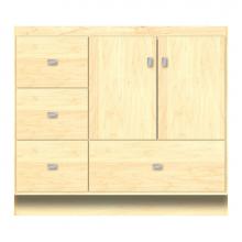 Strasser Woodenwork 12-428 - 36 X 18 X 32 Montlake Vanity Tiered Miter Nat Maple Lh
