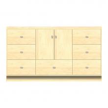 Strasser Woodenwork 12-476 - 60 X 21 X 34.5 Montlake Vanity Tiered Miter Nat Maple Sb