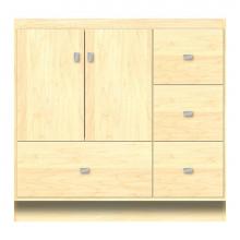 Strasser Woodenwork 12-486 - 36 X 18 X 34.5 Montlake Vanity Tiered Miter Nat Maple Rh