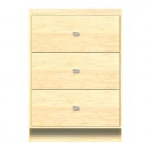 Strasser Woodenwork 12-499 - 24 X 18 X 34.5 Montlake Drawer Bank Tiered Miter Nat Maple
