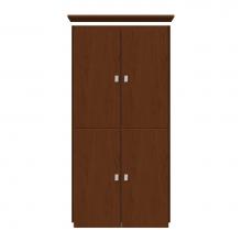 Strasser Woodenwork 12-691 - 24 X 21 X 48 Montlake Linen Upper Tiered Miter Pecan Cherry