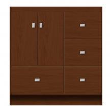 Strasser Woodenwork 12-707 - 30 X 21 X 32 Montlake Vanity Tiered Miter Pecan Cherry Rh
