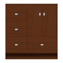Strasser Woodenwork 12-710 - 30 X 18 X 32 Montlake Vanity Tiered Miter Pecan Cherry Lh