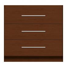 Strasser Woodenwork 12-738 - 36 X 18 X 34.5 Montlake Town Vanity Tiered Miter Pecan Cherry 3 Drw