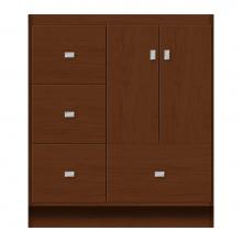 Strasser Woodenwork 12-757 - 30 X 21 X 34.5 Montlake Vanity Tiered Miter Pecan Cherry Lh