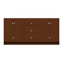 Strasser Woodenwork 12-774 - 72 X 21 X 34.5 Montlake Vanity Tiered Miter Pecan Cherry Db
