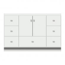 Strasser Woodenwork 12-808 - 48 X 21 X 32 Montlake Vanity Tiered Miter Powder Grey Sb