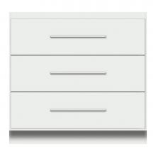 Strasser Woodenwork 12-843 - 36 X 21 X 34.5 Montlake Town Vanity Tiered Miter Powder Grey 3 Drw