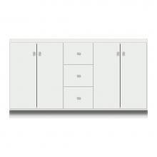 Strasser Woodenwork 12-899 - 60 X 18 X 34.5 Montlake View Vanity Tiered Miter Powder Grey Db