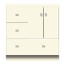 Strasser Woodenwork 12-931 - 30 X 18 X 32 Montlake Vanity Tiered Miter Sat Biscuit Lh