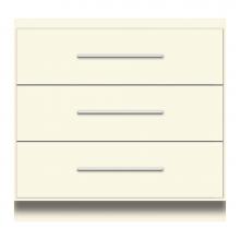 Strasser Woodenwork 12-987 - 36 X 21 X 34.5 Montlake Town Vanity Tiered Miter Sat Biscuit 3 Drw