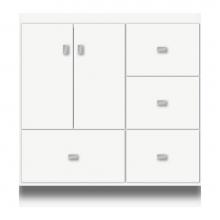 Strasser Woodenwork 15-905 - 30 X 21 X 32 Montlake Vanity Tiered Miter Sat White Rh