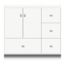 Strasser Woodenwork 15-949 - 36 X 21 X 34.5 Montlake Vanity Tiered Miter Sat White Rh