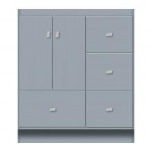 Strasser Woodenwork 16-956 - 30 X 21 X 34.5 Montlake Vanity Tiered Miter Silver Oak Rh