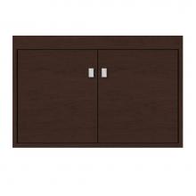 Strasser Woodenwork 20-094 - 30 X 21 X 19.75 Sodo Inset Wall Mount Vanity Tiered Miter Choc Cherry Std