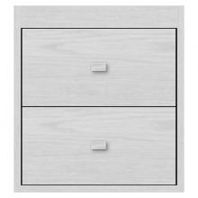 Strasser Woodenwork 24-670 - 18 X 18.5 X 19.75 Sodo Inset Wall Mount Drw Bank Tiered Miter Silver Oak