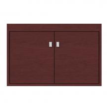 Strasser Woodenwork 21-568 - 30 X 21 X 19.75 Sodo Inset Wall Mount Vanity Tiered Miter Dk Cherry Std