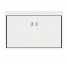 Strasser Woodenwork 24-489 - 30 X 21 X 19.75 Sodo Inset Wall Mount Vanity Tiered Miter Powder Grey Std