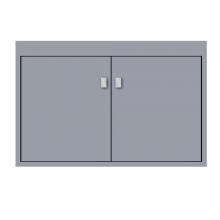 Strasser Woodenwork 24-579 - 30 X 21 X 19.75 Sodo Inset Wall Mount Vanity Tiered Miter Sat Silver Std