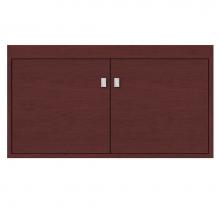 Strasser Woodenwork 21-565 - 36 X 21 X 19.75 Sodo Inset Wall Mount Vanity Tiered Miter Dk Cherry Std