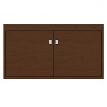 Strasser Woodenwork 24-458 - 36 X 21 X 19.75 Sodo Inset Wall Mount Vanity Tiered Miter Pecan Cherry Std