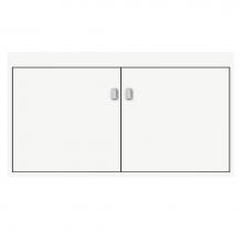 Strasser Woodenwork 24-626 - 36 X 18.5 X 19.75 Sodo Inset Wall Mount Vanity Tiered Miter Sat White Std