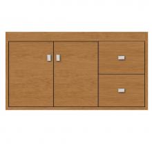 Strasser Woodenwork 24-089 - 36 X 21 X 19.75 Sodo Inset Wall Mount Vanity Tiered Miter Nat Cherry Rh