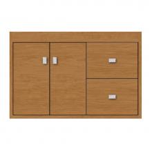 Strasser Woodenwork 24-214 - 30 X 18.5 X 19.75 Sodo Inset Wall Mount Vanity Tiered Miter Nat Cherry Rh