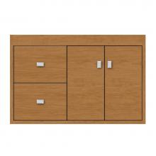 Strasser Woodenwork 24-215 - 30 X 18.5 X 19.75 Sodo Inset Wall Mount Vanity Tiered Miter Nat Cherry Lh