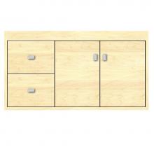 Strasser Woodenwork 24-254 - 36 X 21 X 19.75 Sodo Inset Wall Mount Vanity Tiered Miter Nat Maple Lh