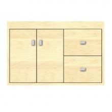 Strasser Woodenwork 24-278 - 30 X 21 X 19.75 Sodo Inset Wall Mount Vanity Tiered Miter Nat Maple Rh