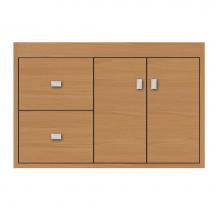 Strasser Woodenwork 24-316 - 30 X 21 X 19.75 Sodo Inset Wall Mount Vanity Tiered Miter Nat Oak Lh