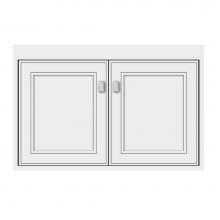 Strasser Woodenwork 24-987 - 30 X 21 X 19.75 Sodo Town Vanity Deco Miter Powder Grey