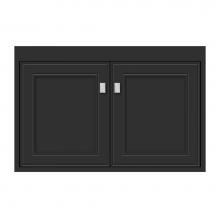 Strasser Woodenwork 24-944 - 30 X 18.5 X 19.75 Sodo Town Vanity Deco Miter Sat Black