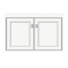 Strasser Woodenwork 24-946 - 30 X 18.5 X 19.75 Sodo Town Vanity Deco Miter Sat White