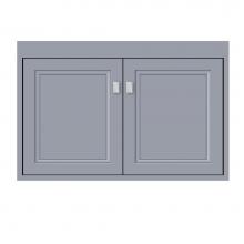 Strasser Woodenwork 25-142 - 30 X 21 X 19.75 Sodo Town Vanity Ogee Miter Sat Silver