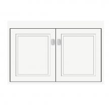 Strasser Woodenwork 25-086 - 30 X 18.5 X 19.75 Sodo Town Vanity Ogee Miter Sat White