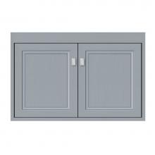 Strasser Woodenwork 25-087 - 30 X 18.5 X 19.75 Sodo Town Vanity Ogee Miter Silver Oak
