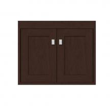 Strasser Woodenwork 25-309 - 24 X 18.5 X 19.75 Sodo Town Vanity Shaker Choc Cherry